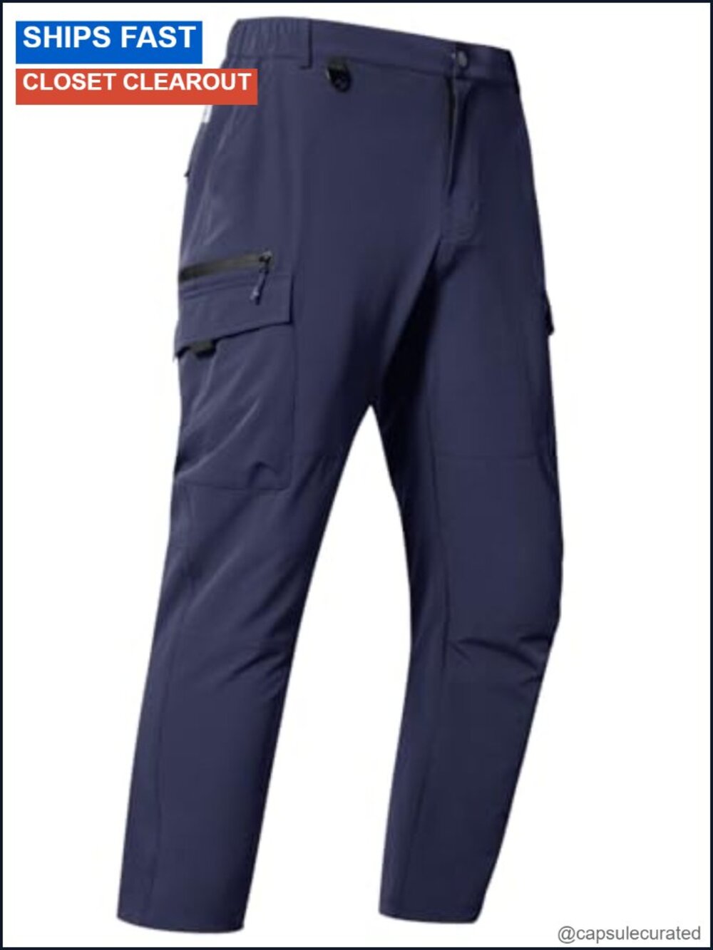 Men's Cargo Hiking Pants Lightweight Quick Dry Outdoor Military with Multi
